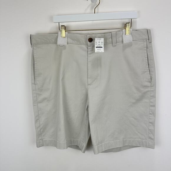 J.Crew 9" Flex Chino Short Mens Stone Beige Classic Preppy Coastal Size 38 NWT - Picture 6 of 14